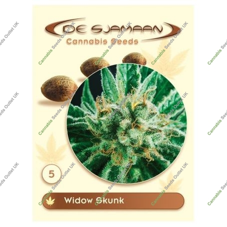 Widow Skunk Regular Marijuana Strain by De Sjamaan Seeds For Sale Online at Cannabis Seeds Outlet